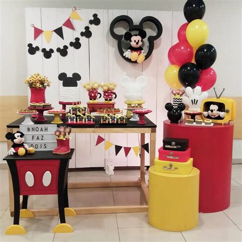 Festa Do Mickey 100 Ideias Lindas E Inspirador
