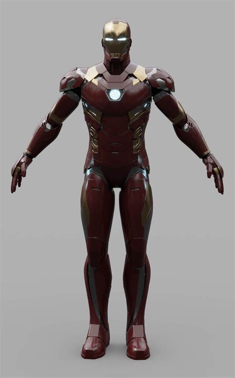 Renderhub Iron Man Mark 46 3d Model