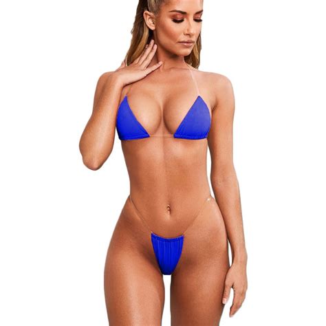 Sexy Swimwear 2020 Women Micro Bikini Thong Brazilian Bikinis Set G String Swimsuits Swim Suit