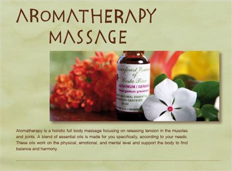 Aromatherapy Massage Is Massage Therapy But With Highly Concentrated Plant Oils Called E