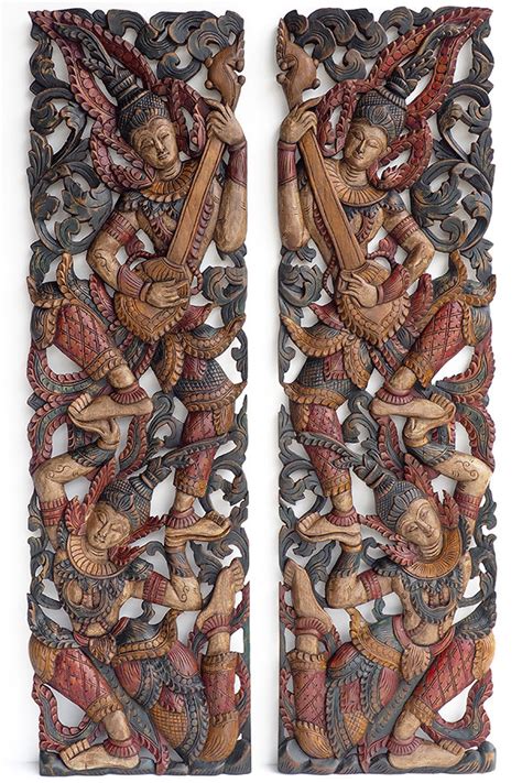 Use them in commercial designs under lifetime, perpetual & worldwide rights. Buy Pair of Wooden Wall Art Panel From Thailand Online