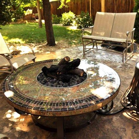 When autocomplete results are available use up and down arrows to review and enter to select. Mosaic 45" Round Propane Fire Pit Table - Medallion | Fire ...