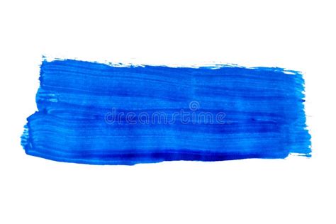 Blue Brushstroke In Circle Shape Texture Background Abstract