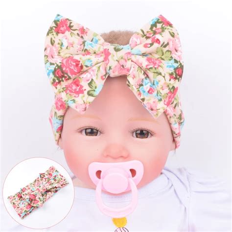 Buy Newborn Headband Small Floral Elastic Baby Hair