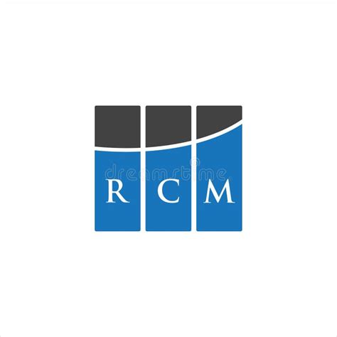 Rcm Letter Logo Design On White Background Rcm Creative Initials