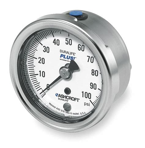Ashcroft Pressure Gauge 0 To 100 Psi Range 14 In Npt 100 Gauge