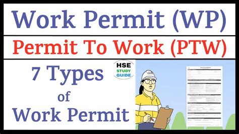 7 Types Of Work Permit Permit To Work Ptw Work Permit System