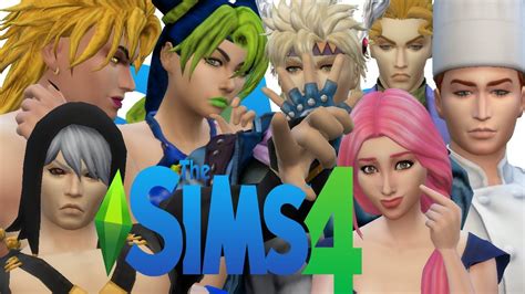I Made Every Jojo Character In Sims 4 Youtube