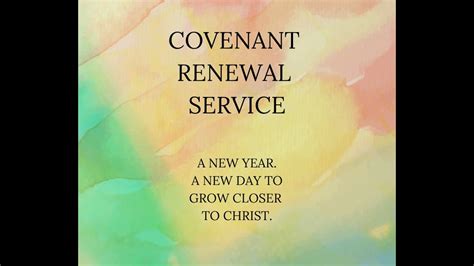 Covenant Renewal Service Live January 1st Youtube