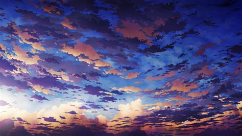 Free Download Sky Anime Background 1600x889 For Your Desktop Mobile