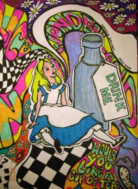 Trippy Alice In Wonderland Drawing