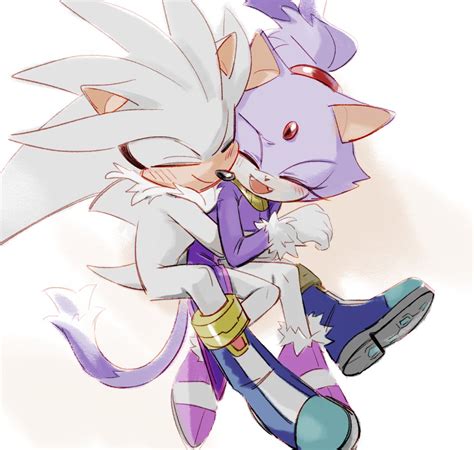 Blaze The Cat And Silver The Hedgehog Sonic Drawn By Miijiu Danbooru