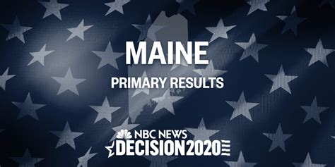 Maine Primary Results Live Election Map