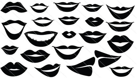Lips clip art panda free images fishclipartblackandwhite. 10 Lips Silhouette Vector Images - Vector Face Silhouette ...