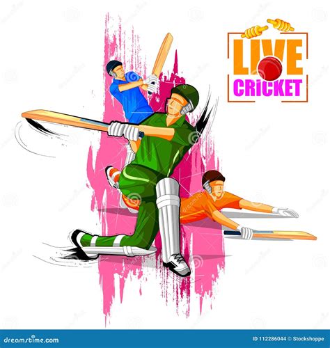 Sports Background For The Match Of Cricket Championship Tournament
