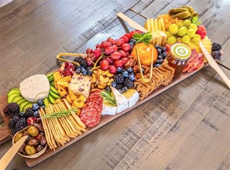 Rustic Charcuterie Board Serving Board Cheese Tray Etsy Charcuterie