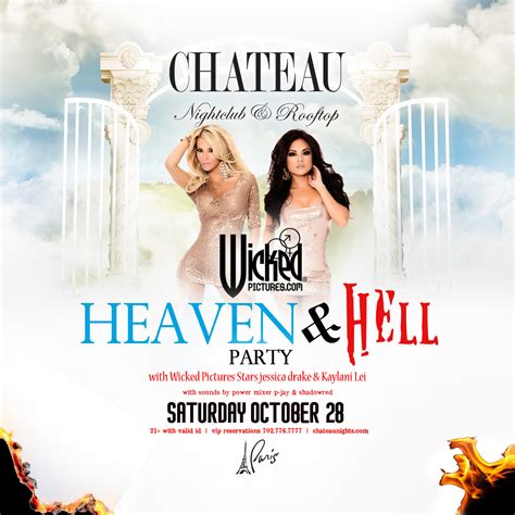Wicked Pictures Heaven And Hell Party With Jessica Drake And Kaylani Lei At Chateau Nightclub On