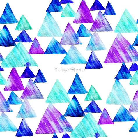 Watercolor Triangles By Yuliya Shora Redbubble