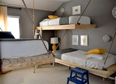 It has a high ceiling for inner ventilation and is filled with a. 25 Hanging Bed Designs Floating in Creative Bedrooms