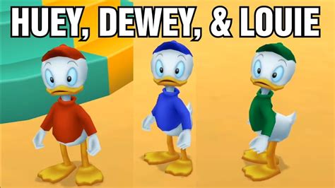 Huey Dewey And Louie Interacting With Kingdom Hearts Characters Youtube