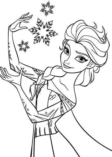 Coloriage Elza Avec Robe De La Reine Des Neiges Snowflake Coloring Pages Frozen Coloring Pages