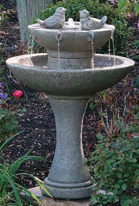 Concrete Bird Baths Fountains And Statuary The Backyard Naturalist