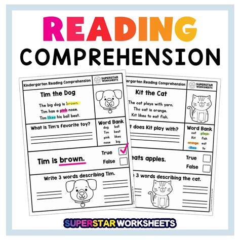 Free Printable Kindergarten Reading Comprehension 40 Off
