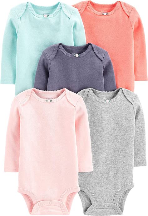 Simple Joys By Carters Baby Girls 5 Pack Long Sleeve