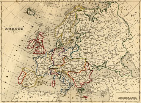 Fichiercarte Europe 1843 — Wikipédia