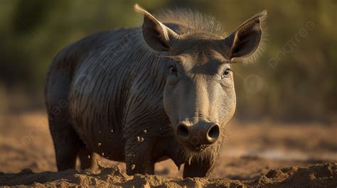 Warthog In The Sand With Eyes Wide Open Background Warthog Pictures