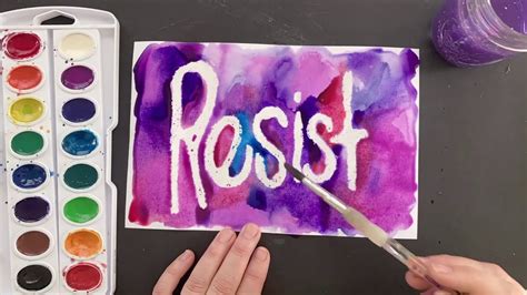 How To Use Resist Techniques In Your Art Youtube