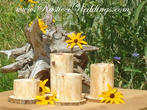 Cedar Wedding Candle Holders Wood Candle Holders Made Out Of Cedar For