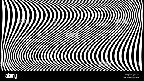 Black Wavy Stripes Banner Psychedelic Africa Zebra Lines Abstract