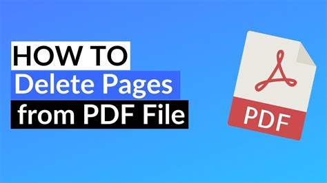 How To Delete Page In Pdf File Remove Pages From Pdf Youtube