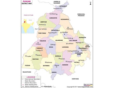 Buy Punjab District Map