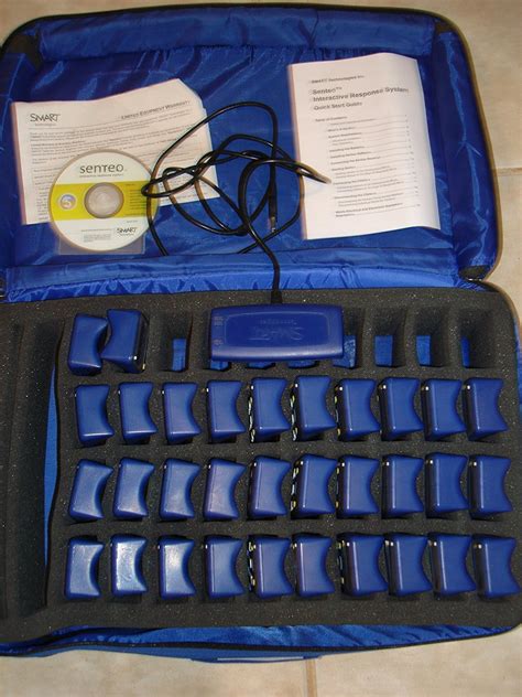 Senteo Interactive Response System Receiver And 32 Student Clickers N3