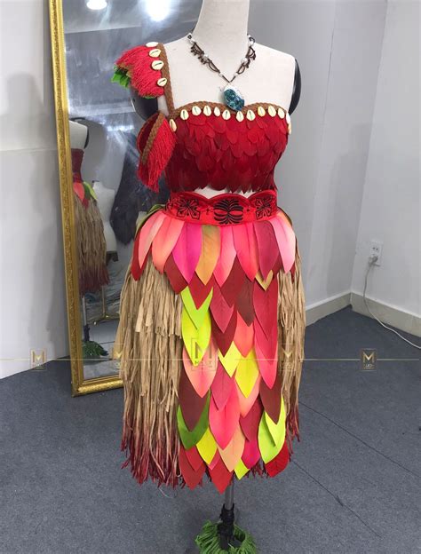 Moana Costume Handmade For Women Cosplay Moana Character Dresses Etsy