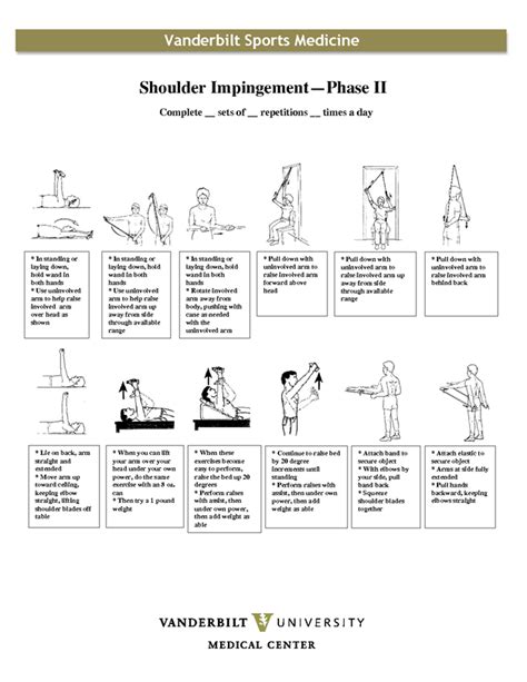 Shoulder Impingement Phase Ii Exercises Shoulder Rehab Exercises Shoulder Workout Work