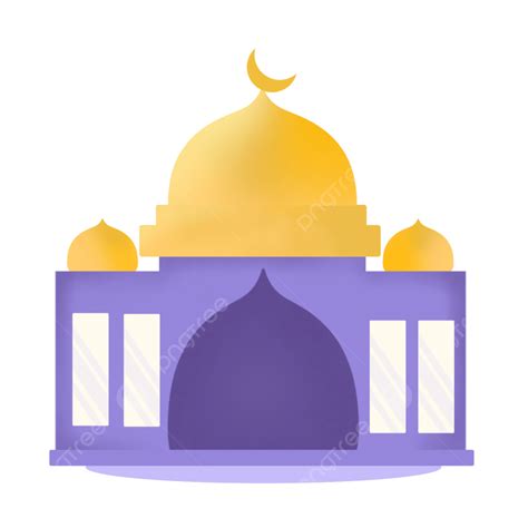 Islamic Mosque Clipart Transparent Background Simple Islamic Mosque