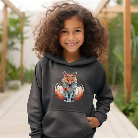 Youth Heavy Blend Hooded Sweatshirt Fox Hoodie Fox Shirt Fox Lover