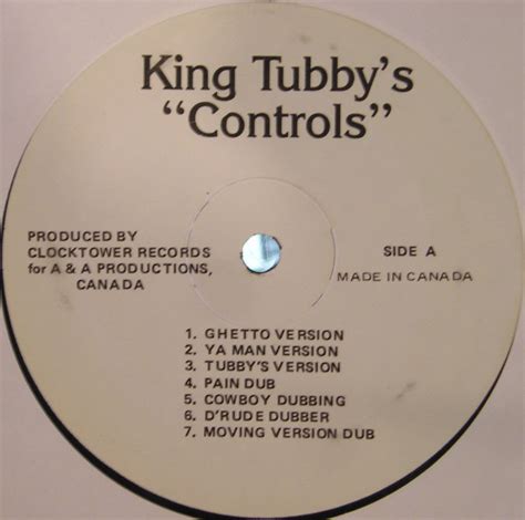 King Tubby The Aggrovators King Tubbys Controls New Vinyl