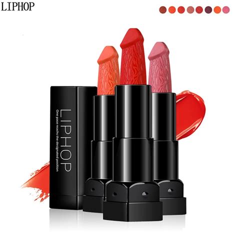 Liphop Brand 8 Color Creative Mushrooms Head Penis Matte Lipstick Velvet Lasting Moisturizing