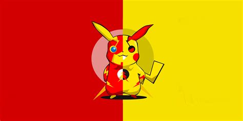 Pikachu X Flash Wallpaper Hd Minimalist 4k Wallpapers
