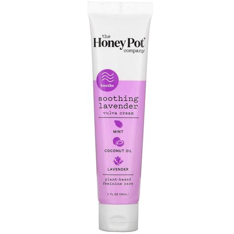 The Honey Pot Company Soothing Lavender Vulva Cream 1 Fl Oz 30 Ml