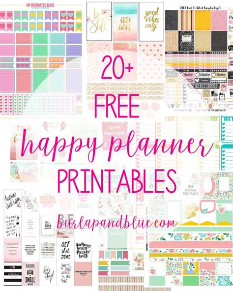 365 Happy Planner Free Printables Printable Templates