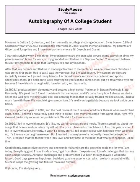 🏷️ Example Essay About Yourself For College Describe Yourself Essay