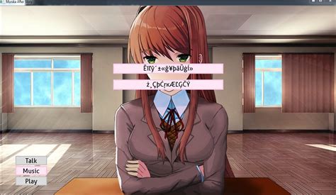 Monika After Story Glitch Text When Saying Goodbye After Staying Up