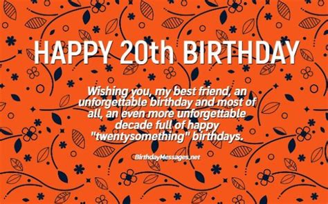 20th Birthday Wishes To Mark The Start Of The Twentysomethings