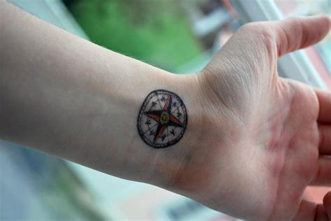Compass Wrist Tattoo Designs Ideas And Meaning Tattoos For You