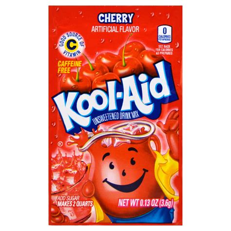 Kool Aid Cherry Unsweetened Drink Mix Shop Mixes And Flavor Enhancers At H E B